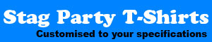 Stag party T-shirts customised to your specification