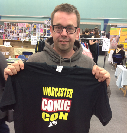 Worcester Comic Con T-Shirt Customer