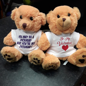 Valentines Day Custom Printed Teddy Bears
