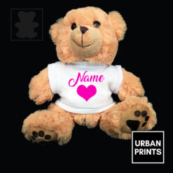 Valentine Heart Custom Name Teddy Bear