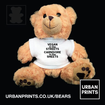 Vegan in the Streets Carnivore in the Sheets Teddy Bear