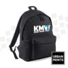 KMW White and Blue Logo Backpack