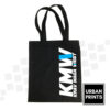 KMW White and Blue Logo Tote Bag