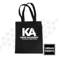Krav Academy Black and White Tote Bag