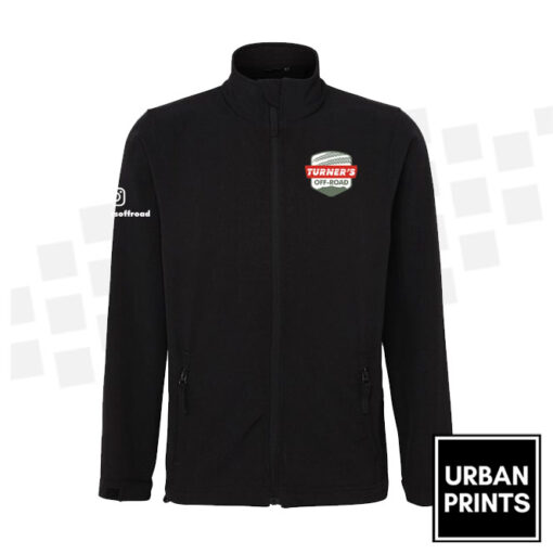 Turners off road black softshell jacket