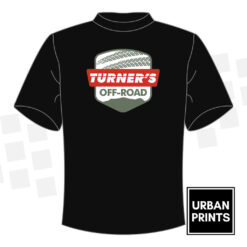 Turners Off Road kids black logo t-shirt