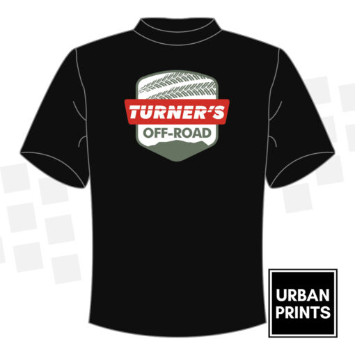 turners off road black adults t-shirt