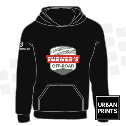 Turners offroad adult hoodie front