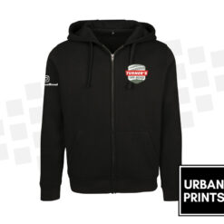 Turners Off Road black zip up hoodie