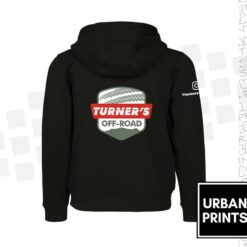 Turners Off Road black zip up hoodie