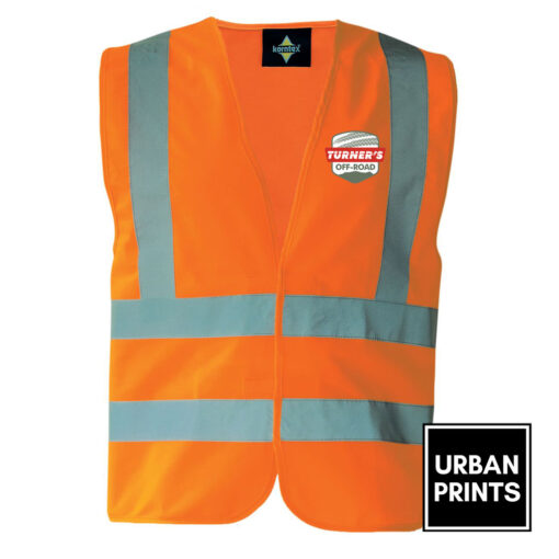 Turners Off Road orange hi-vis vest