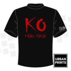 Kravology Instructor Cool Fit T-Shirt Red and Grey Print