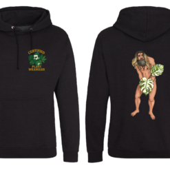 Black Hoodie with CPW design LHB and Jonny on Back Smaller