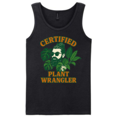 Black Vest with Certified Plant Wrangler Design on Front