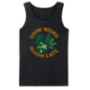 Black Vest with Grow Weird Bloom Late Design on Front
