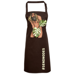 Brown Apron with Pocket - Jonny send nodes design