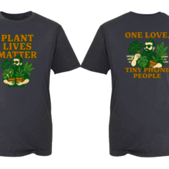 Dark Marl T-Shirt Plant Lives Matter One Love