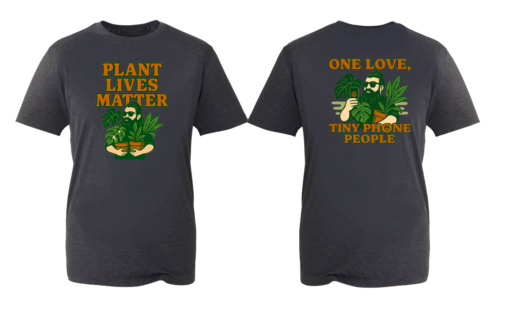 Dark Marl T-Shirt Plant Lives Matter One Love