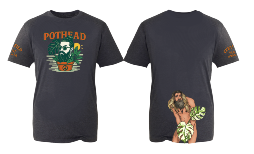 Dark Marl T-Shirt Pothead and CPW Sleeves - Jonny Back