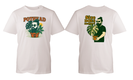 Eco Raw T-Shirt Pothead Size Does Matter