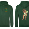 Forest Green Hoodie with CPW design LHB and Jonny on Back Smaller