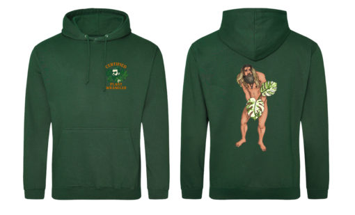 Forest Green Hoodie with CPW design LHB and Jonny on Back Smaller