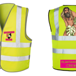Yellow Hi-Vis with Plantaholic Crew Design